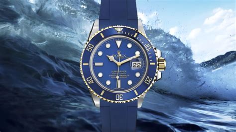 rolex blue rubber strap|Meer.